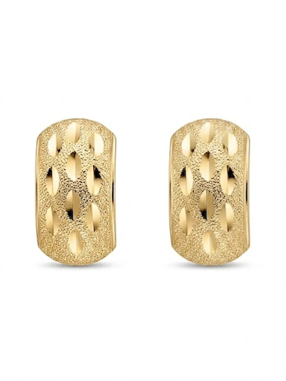 14k/18k Gold - Filled Textured Huggies